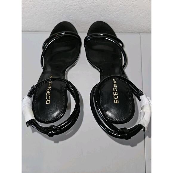 New! BCBGeneration Kendi Ankle Strap Platform Sandal Black 6.5M $90 - Picture 10 of 13